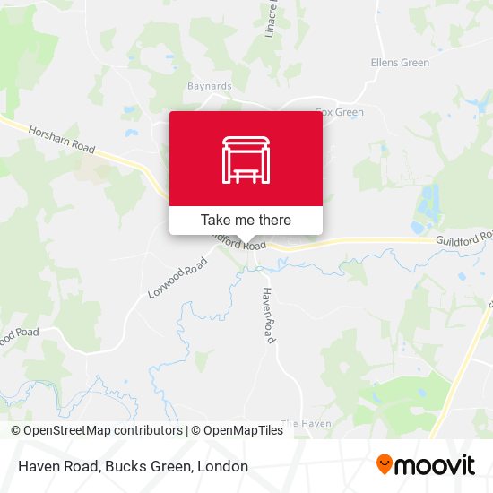 Haven Road, Bucks Green map