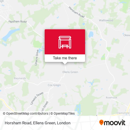 Horsham Road, Ellens Green map
