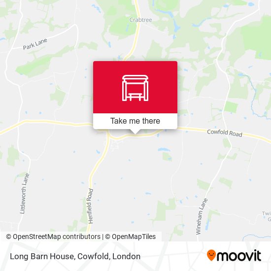 Long Barn House, Cowfold map