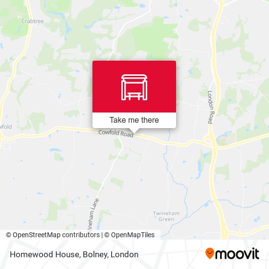 Homewood House, Bolney map
