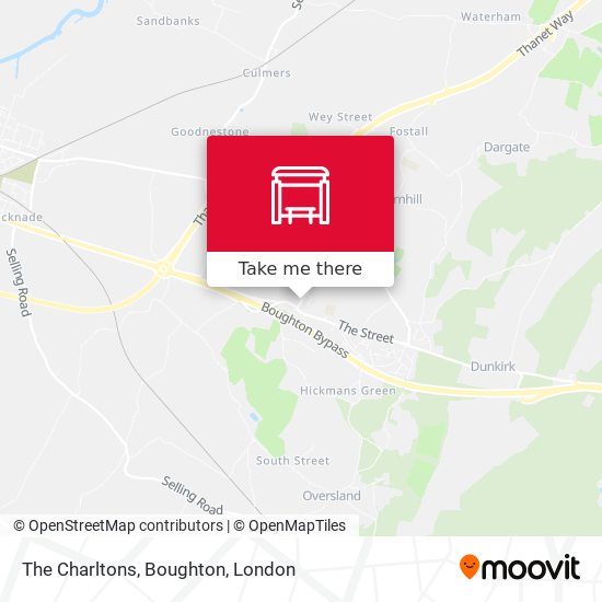 The Charltons, Boughton map