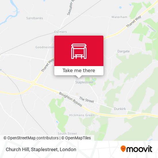 Church Hill, Staplestreet map