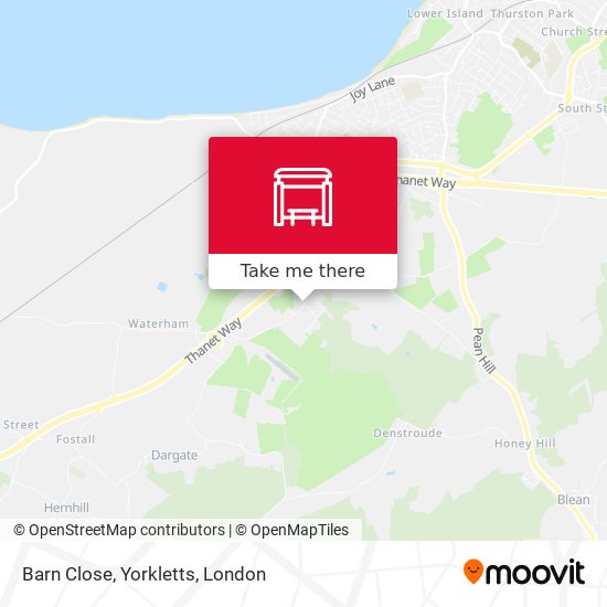 Barn Close, Yorkletts map
