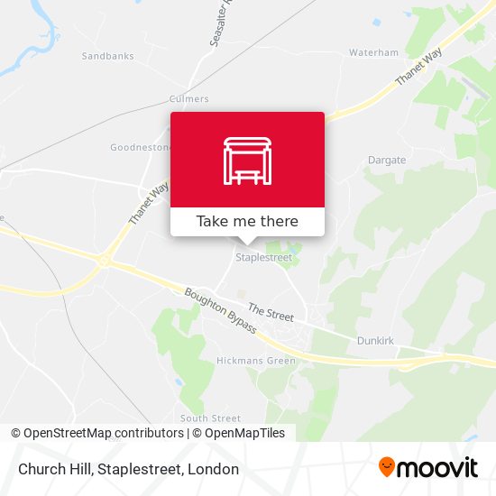 Church Hill, Staplestreet map