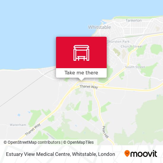 Estuary View Medical Centre, Whitstable map