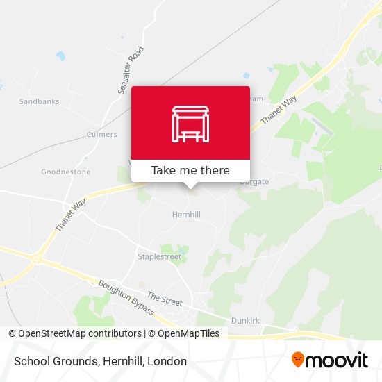 School Grounds, Hernhill map