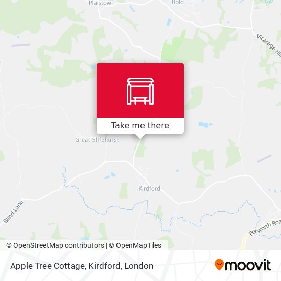 Apple Tree Cottage, Kirdford map