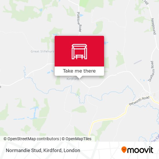 Normandie Stud, Kirdford map