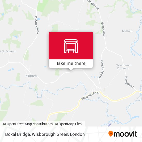 Boxal Bridge, Wisborough Green map