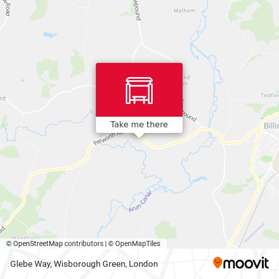 Glebe Way, Wisborough Green map