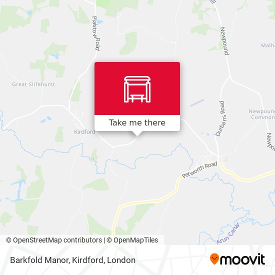 Barkfold Manor, Kirdford map