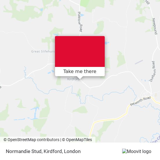 Normandie Stud, Kirdford map