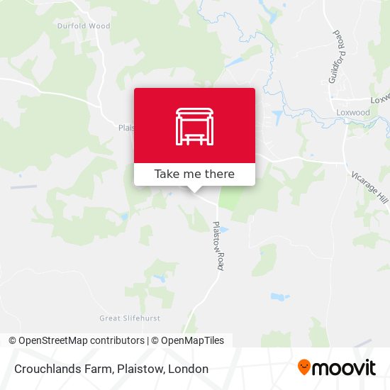 Crouchlands Farm, Plaistow map