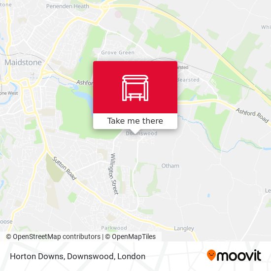 Horton Downs, Downswood map