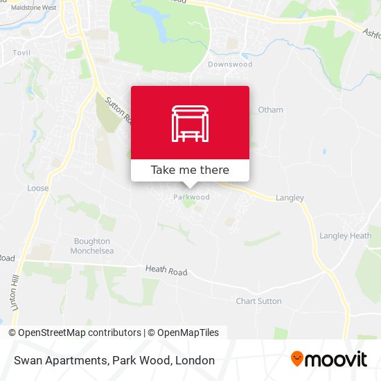 Swan Apartments, Park Wood map