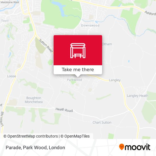 Parade, Park Wood map