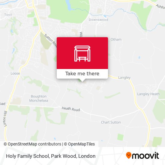 Holy Family School, Park Wood map