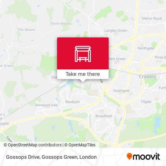 Gossops Drive, Gossops Green map