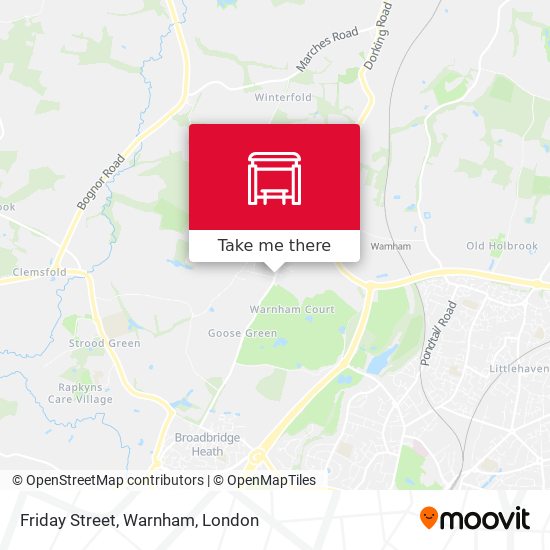 Friday Street, Warnham map