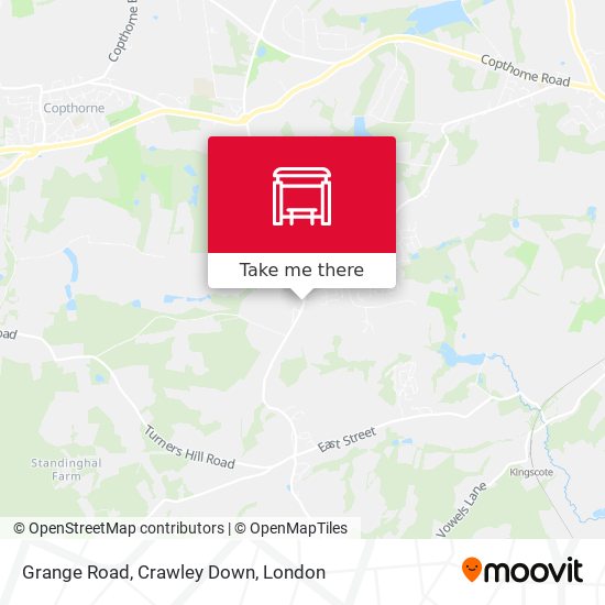 Grange Road, Crawley Down map