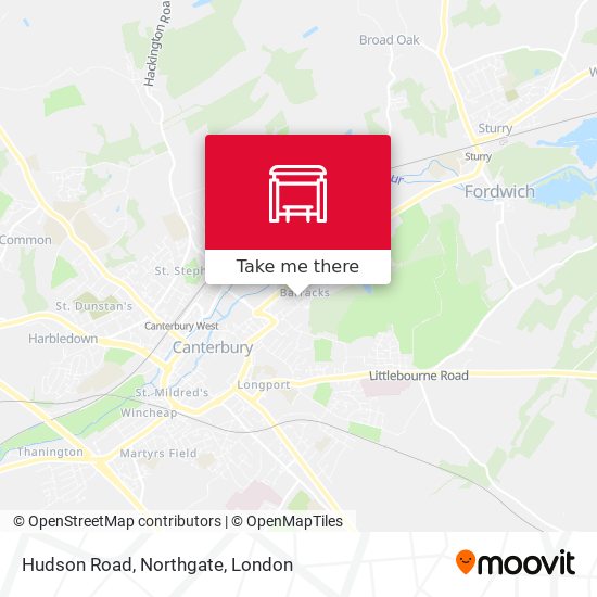 Hudson Road, Northgate map