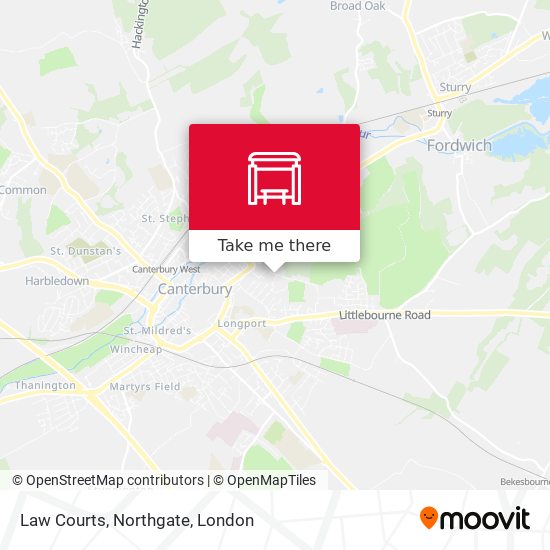 Law Courts, Northgate map