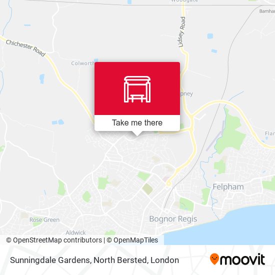 Sunningdale Gardens, North Bersted map