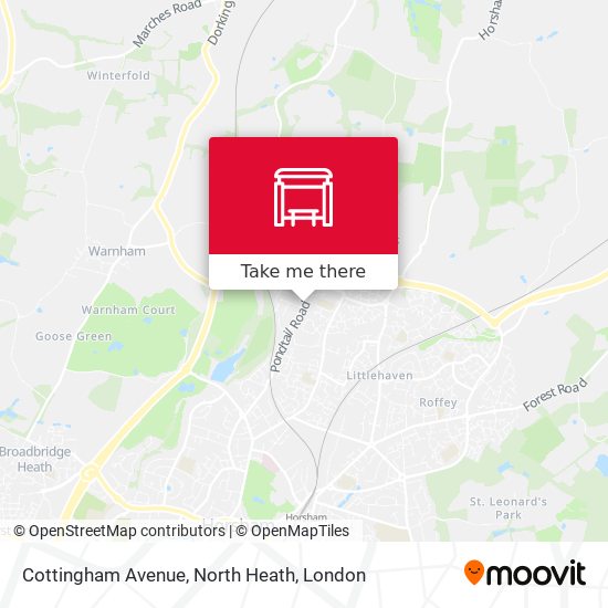 Cottingham Avenue, North Heath map