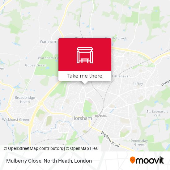 Mulberry Close, North Heath map