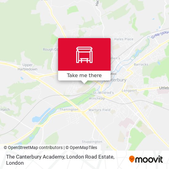 The Canterbury Academy, London Road Estate map