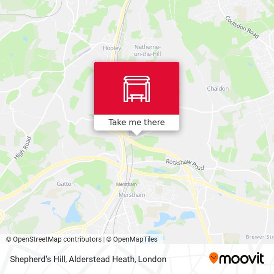 Shepherd's Hill, Alderstead Heath map