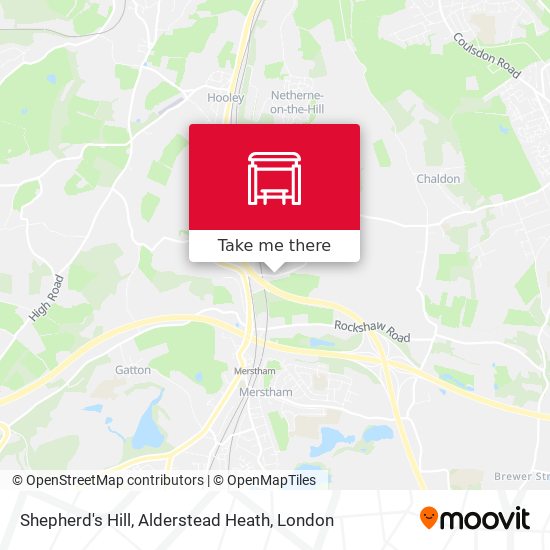 Shepherd's Hill, Alderstead Heath map