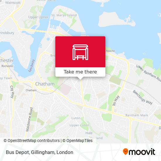 Bus Depot, Gillingham map