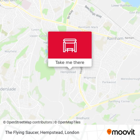 The Flying Saucer, Hempstead map