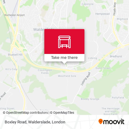 Boxley Road, Walderslade map