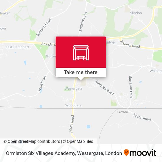 Ormiston Six Villages Academy, Westergate map