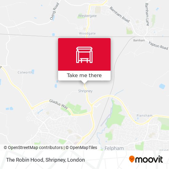 The Robin Hood, Shripney map
