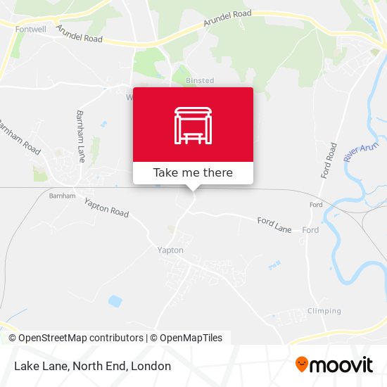 Lake Lane, North End map