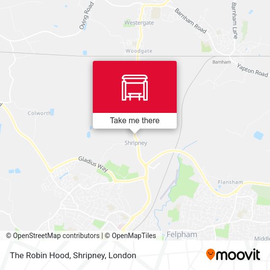 The Robin Hood, Shripney map