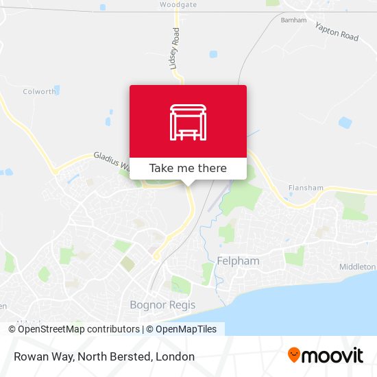 Rowan Way, North Bersted map