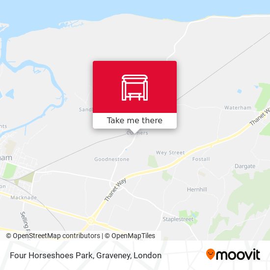 Four Horseshoes Park, Graveney map