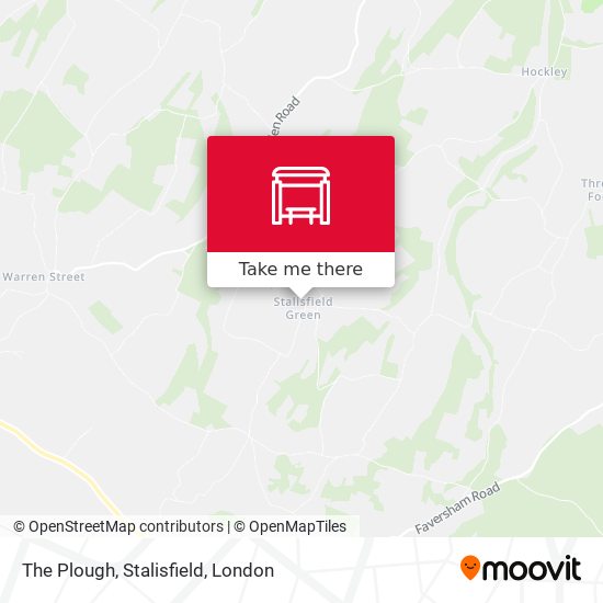 The Plough, Stalisfield map