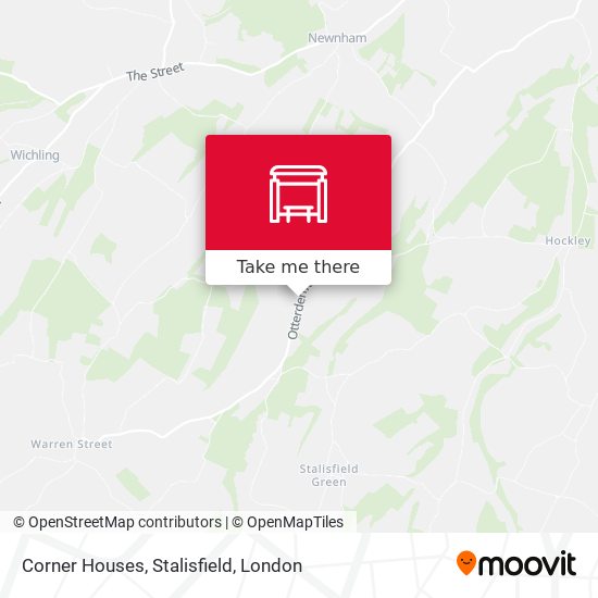 Corner Houses, Stalisfield map