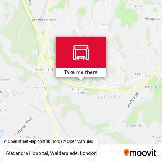 Alexandra Hospital, Walderslade map