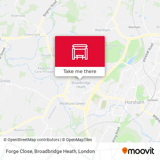 Forge Close, Broadbridge Heath map