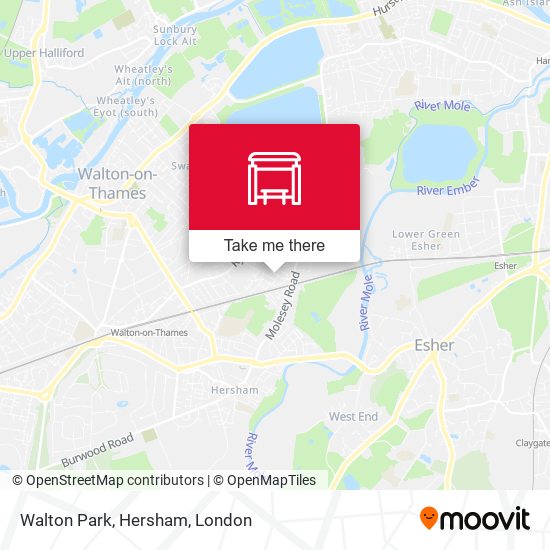 Walton Park, Hersham map