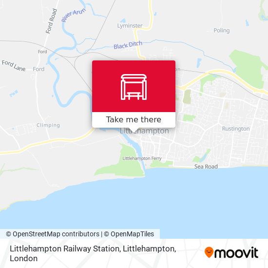 Littlehampton Railway Station, Littlehampton map