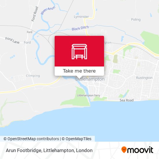 Arun Footbridge, Littlehampton map