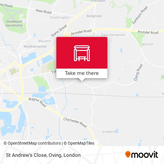 St Andrew's Close, Oving map