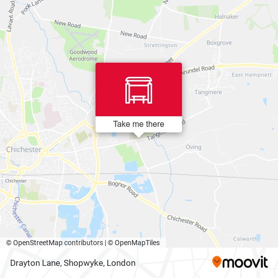 Drayton Lane, Shopwyke map